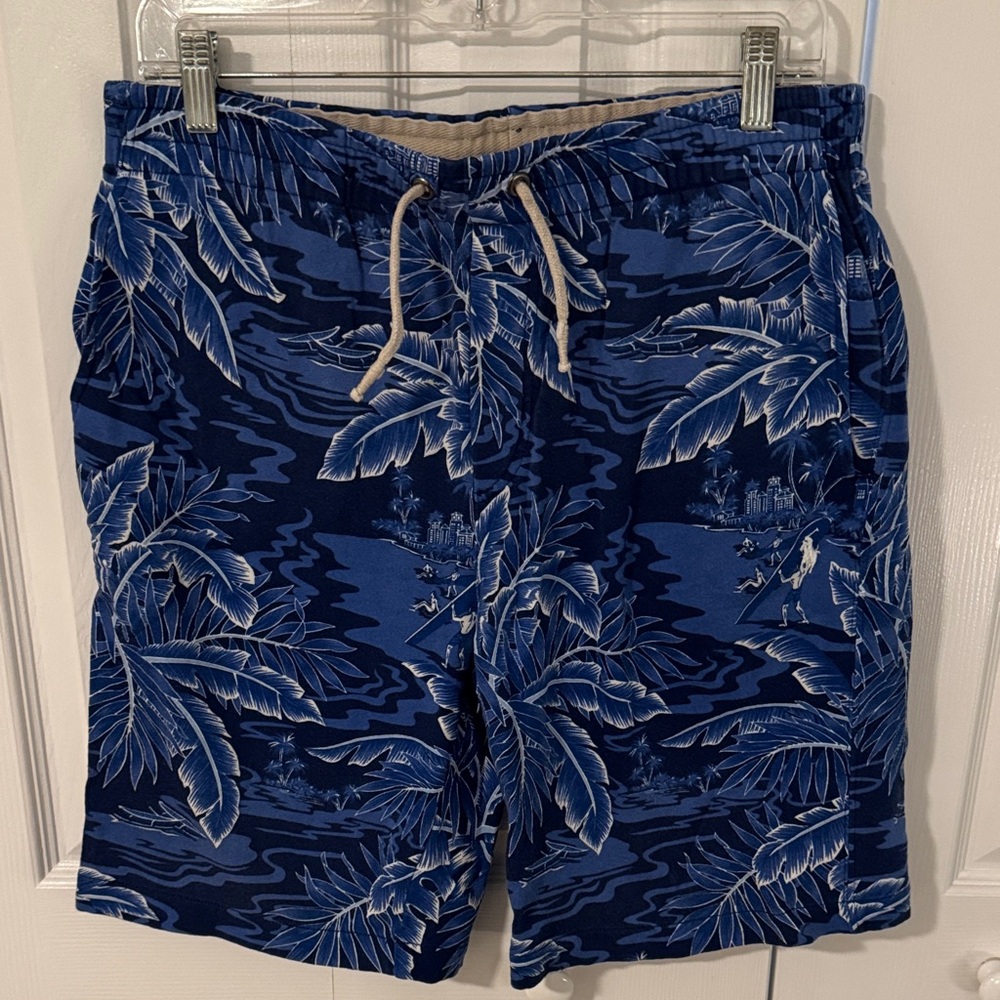 Polo Ralph Lauren Blue Tropical Print Men's Shorts